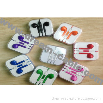 Colorful Earphone for iPhone 5 with Remote and Mic (YTX297)